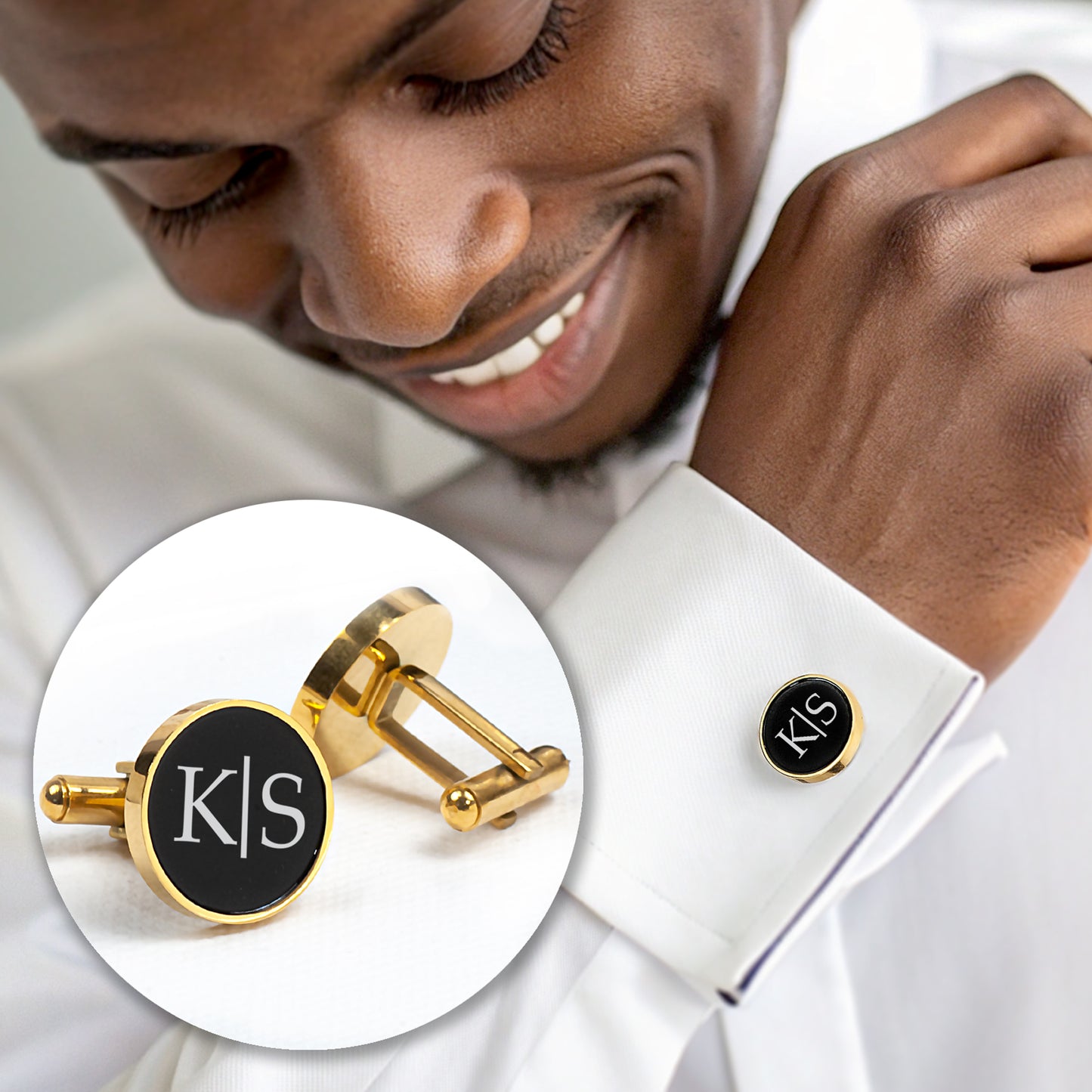 Personalized Engraved Cufflinks - gifts for men