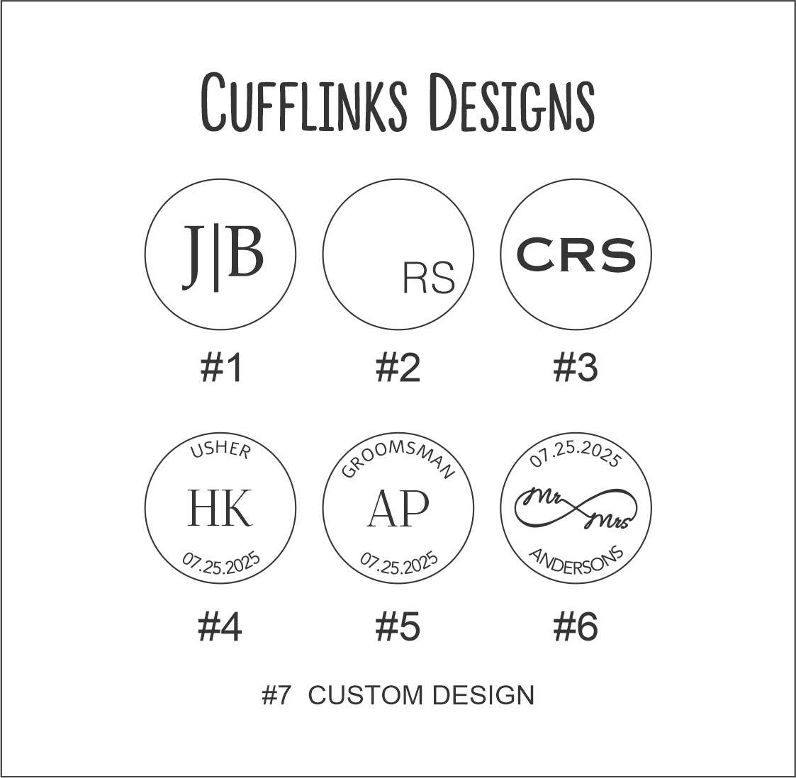 Custom gold cufflinks for men