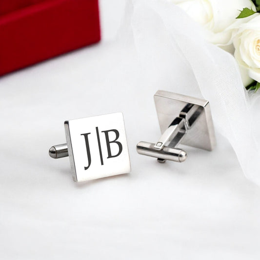 Custom Engraved Wedding Cufflinks