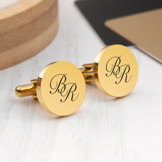 Custom Engraved Cufflinks Pair