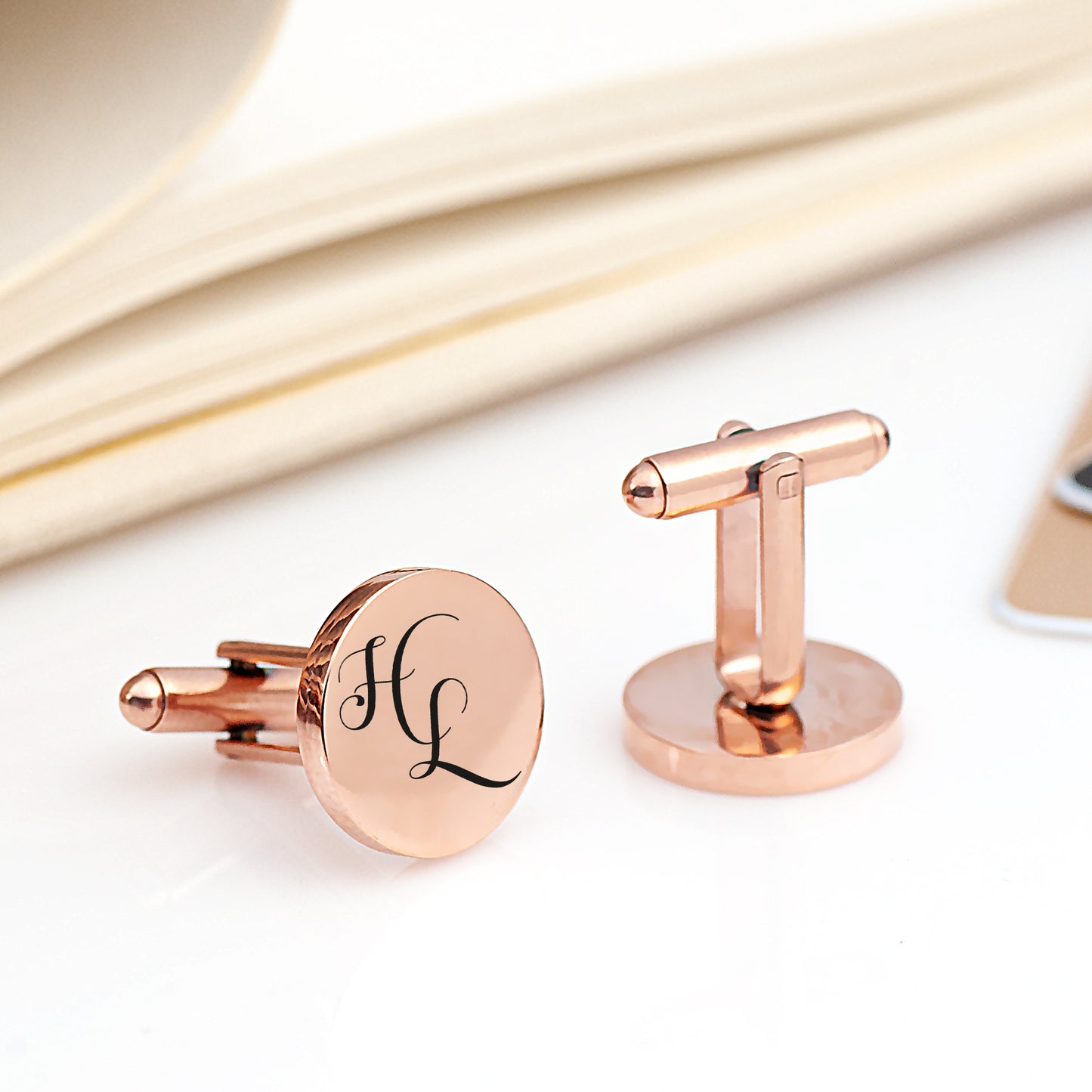 Custom Engraved Cufflinks Pair