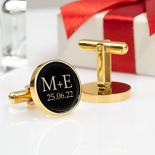 Custom groomsmen cufflinks - personalized proposal