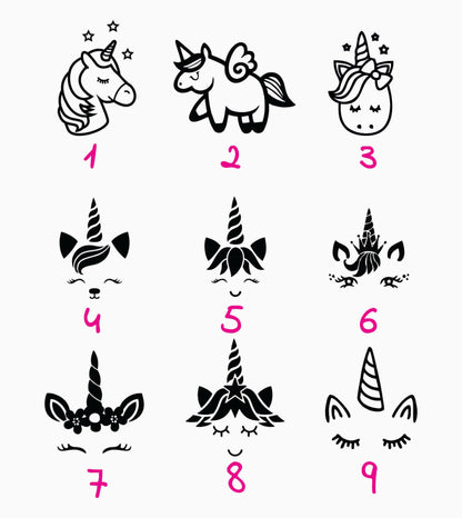 Personalized kids cutlery with engraved name- Unicorn Gifts